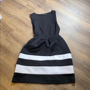 Black and white dress